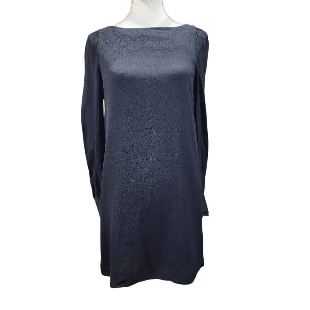 Kate Spade New York Black Long Sleeve Shift Dress Women's Size 4 Classic